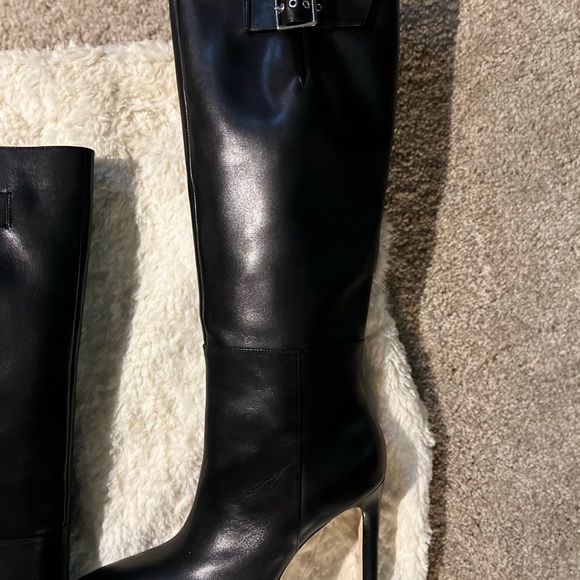 Brand New in Box! Paige Hazel Knee High Boots! 8 Stacked Heel Adjustable Calf - Picture 6 of 16